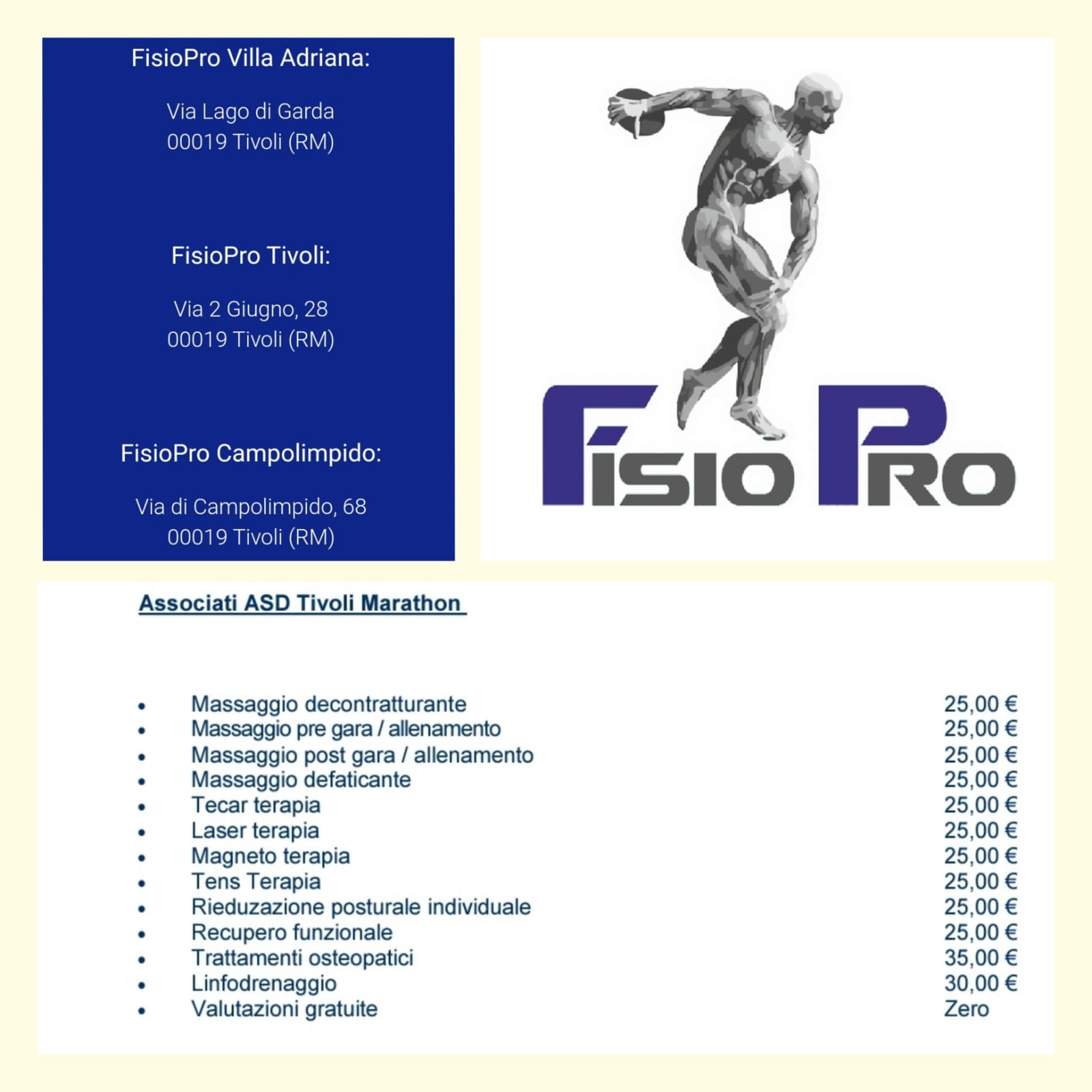 Fisio pro Tivoli